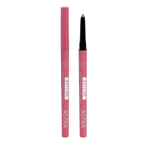 ASTRA MATITA LABBRA OUTLINE WATERPROOF THINK PINK 02 - Tre Pi Profumerie