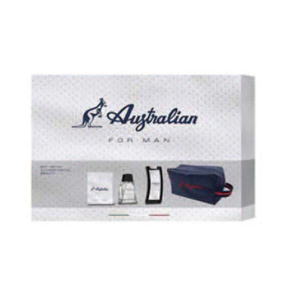 AUSTRALIAN COFANETTO BIANCO EDT 100 ML + DOCCIA + POCHETTE - Tre Pi Profumerie