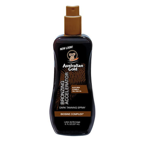 AUSTRALIAN GOLD ACCELERATOR SPRAY GEL DARK TANNING 237 ML - Tre Pi Profumerie