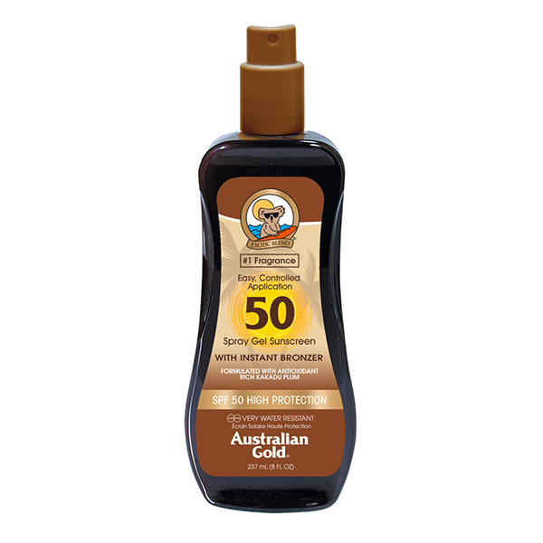 AUSTRALIAN GOLD SPRAY GEL SPF 50 HIGH PROTECTION 237 ML - Tre Pi Profumerie