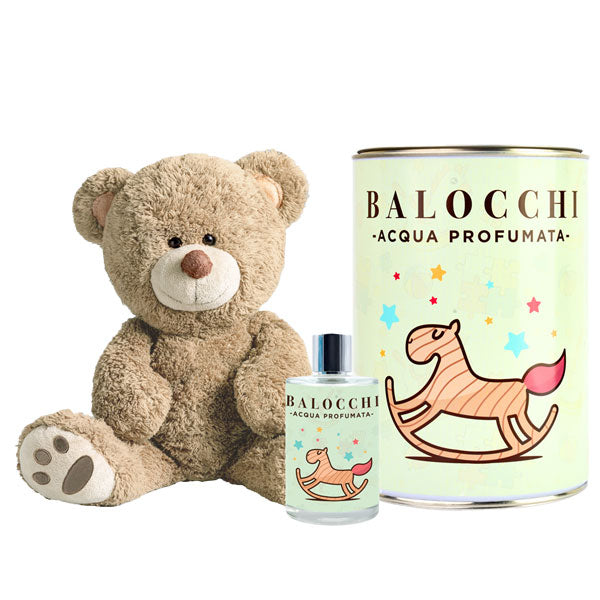 BALOCCHI COFANETTO ACQUA PROFUMATA 100 ML + ORSETTO TOBIA - Tre Pi Profumerie