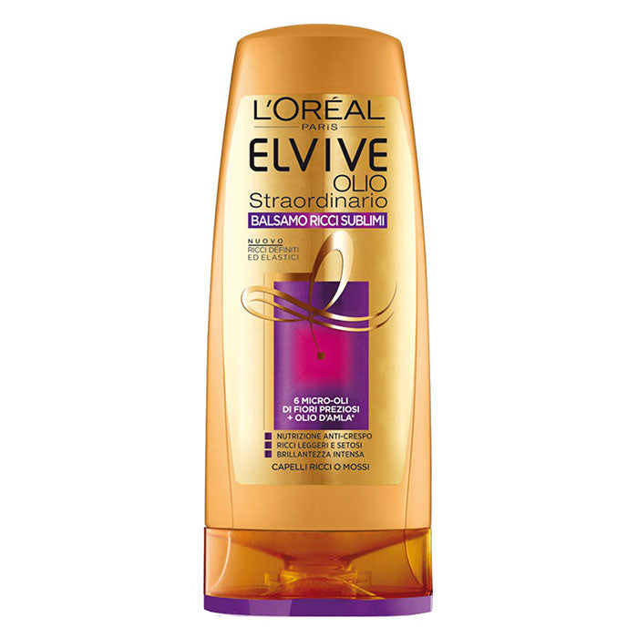 L'OREAL ELVIVE BALSAMO OLIO STRAORDINARIO RICCI SUBLIMI 400 ML - Tre Pi Profumerie