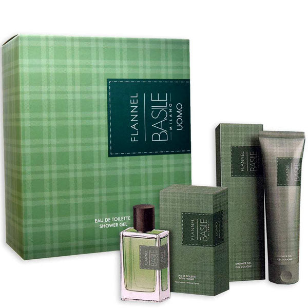 BASILE FLANN COFANETTO UOMO EDT 100 + S/GEL 300 - Tre Pi Profumerie