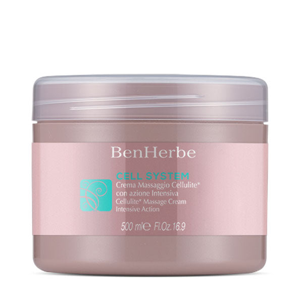 BENHERBE CELL SYSTEM CREMA MASSAGGIO CELLULITE INTENSIVA 500 ML - Tre Pi Profumerie