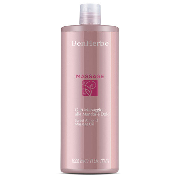 BENHERBE MASSAGE OLIO MASSAGGIO MANDORLE DOLCI 1000 ML - Tre Pi Profumerie