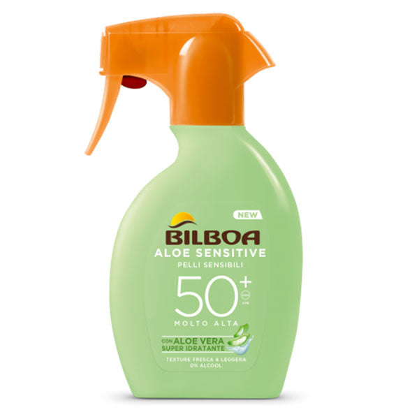 BILBOA ALOE SENSITIVE PROTEZIONE SPRAY PELLI SENSIBILI SPF 50+ - Tre Pi Profumerie