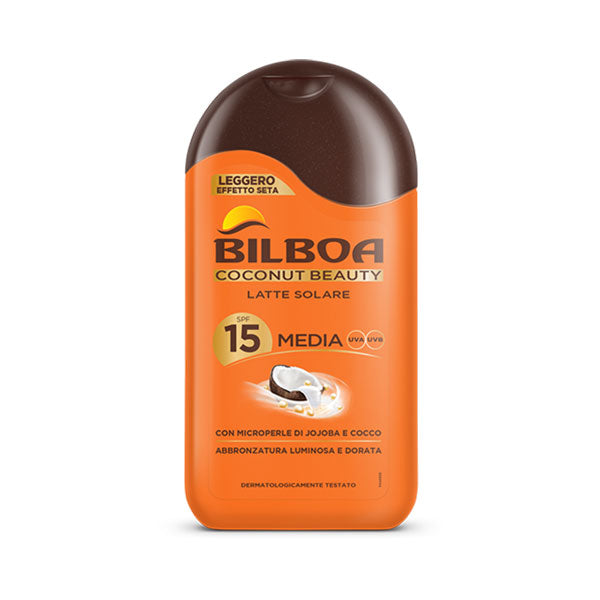 BILBOA COCONUT LATTE SOLARE SPF 15 200 ML - Tre Pi Profumerie