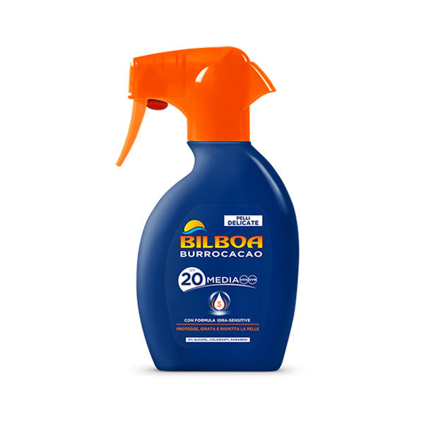 BILBOA BURROCACAO PROTEZIONE SOLARE MEDIA SPF 20 250 ML - Tre Pi Profumerie