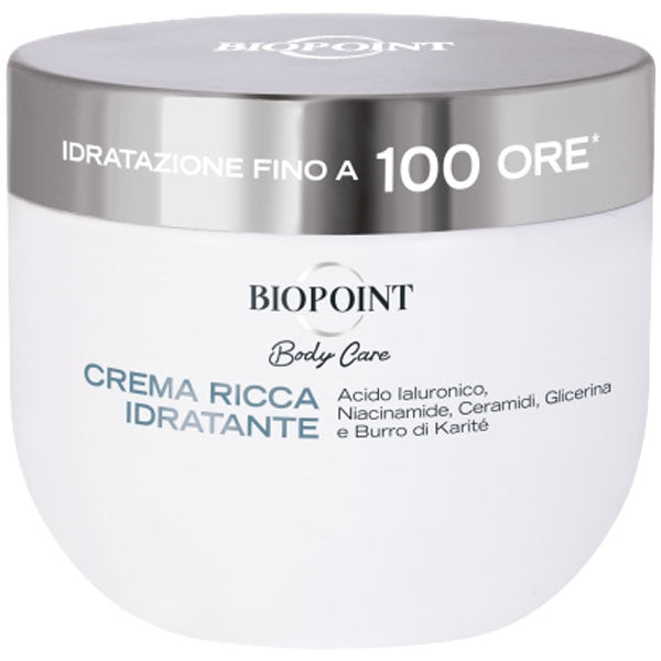BIOPOINT BODY CARE CREMA RICCA IDRATANTE ACIDO IALURONICO 400 ML - Tre Pi Profumerie