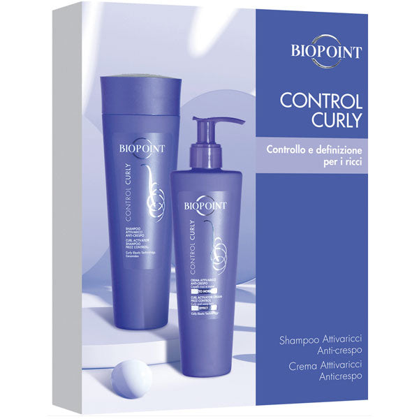 BIOPOINT COFANETTO CONTROL CURLY SHAMPOO ATTIVARICCI + CREMA - Tre Pi Profumerie