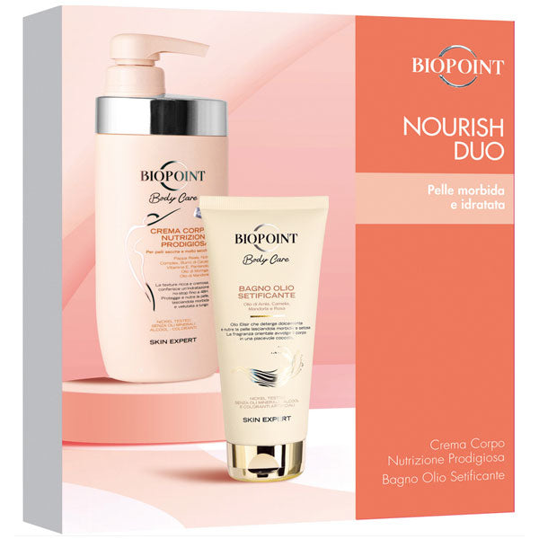 BIOPOINT COFANETTO NOURISH DUO CREMA CORPO + BAGNO OLIO - Tre Pi Profumerie