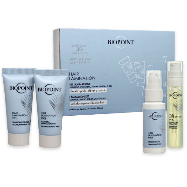 BIOPOINT HAIR LAMINATION KIT SHAMPOO MASCHERA SIERO & GEL - Tre Pi Profumerie