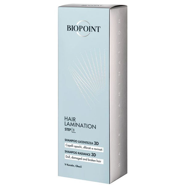 BIOPOINT HAIR LAMINATION STEP 1 SHAMPOO LUCENTEZZA 3D 200 ML - Tre Pi Profumerie