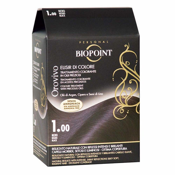 BIOPOINT OROVIVO ELISIRCOLORE NERO 1.00 - Tre Pi Profumerie