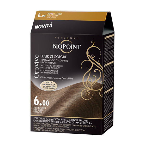 BIOPOINT OROVIVO ELISIRCOLORE BIONDO SCURO 6.00 - Tre Pi Profumerie