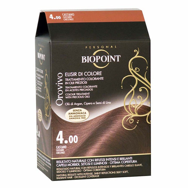 BIOPOINT OROVIVO ELISIRCOLORE CASTANO 4.00 - Tre Pi Profumerie