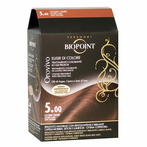 BIOPOINT OROVIVO ELISIRCOLORE CASTANO CHIARO 5.00 - Tre Pi Profumerie