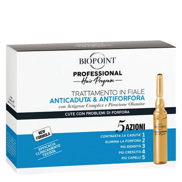 BIOPOINT PROFESSIONAL ANTICADUTA & ANTIFORFORA IN FIALE 10X7 ML - Tre Pi Profumerie