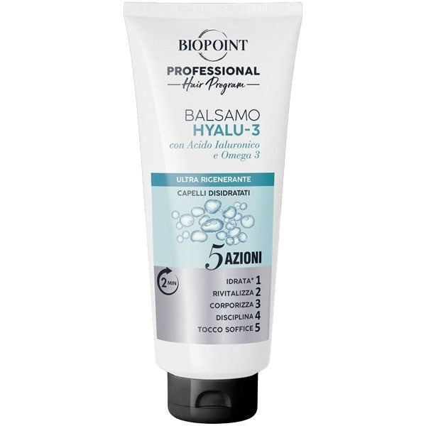 BIOPOINT PROFESSIONAL BALSAMO HYALU-3 CAPELLI DISIDRATATI 400 ML - Tre Pi Profumerie