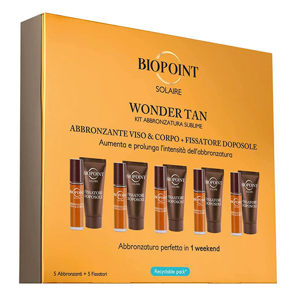 BIOPOINT SOLAIRE KIT ABBRONZANTE WONDER TAN VISO E CORPO - Tre Pi Profumerie