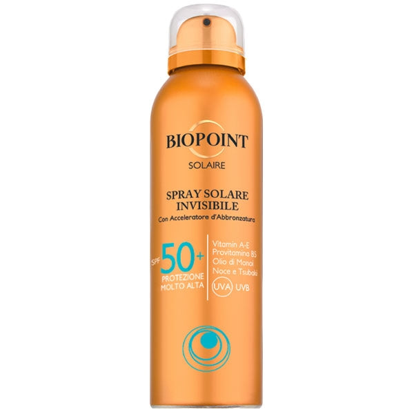 BIOPOINT SOLAIRE SPRAY SOLARE INVISIBILE SPF 50+ 150 ML - Tre Pi Profumerie