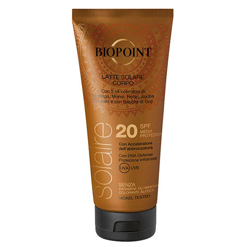 BIOPOINT SOLAIRE LATTE SOLARE CORPO 20 SPF 200 ML - Tre Pi Profumerie