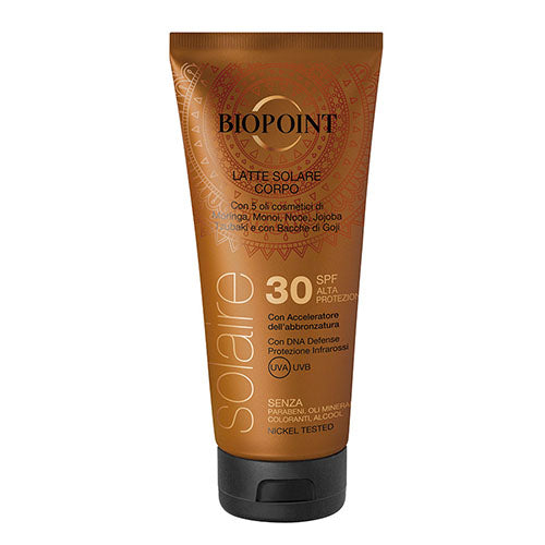 BIOPOINT SOLAIRE LATTE SOLARE CORPO 30 SPF 200 ML - Tre Pi Profumerie