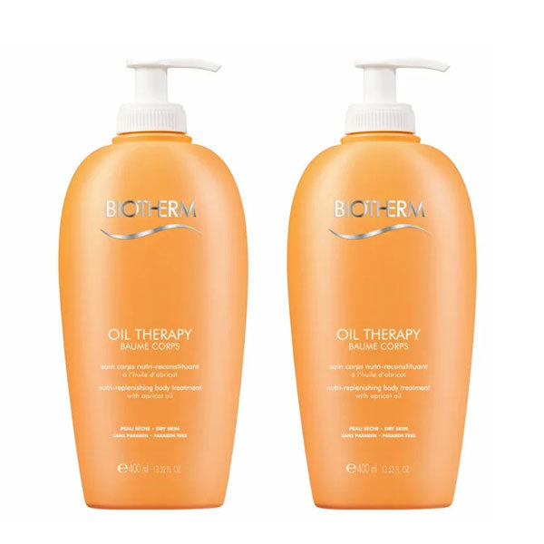 BIOTHERM OIL THERAPY BAUM CORPOREL 2X400 ML - Tre Pi Profumerie
