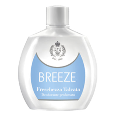 BREEZE DEODORANTE SQUEEZE FRESCHEZZA TALCATA 100 ML - Tre Pi Profumerie