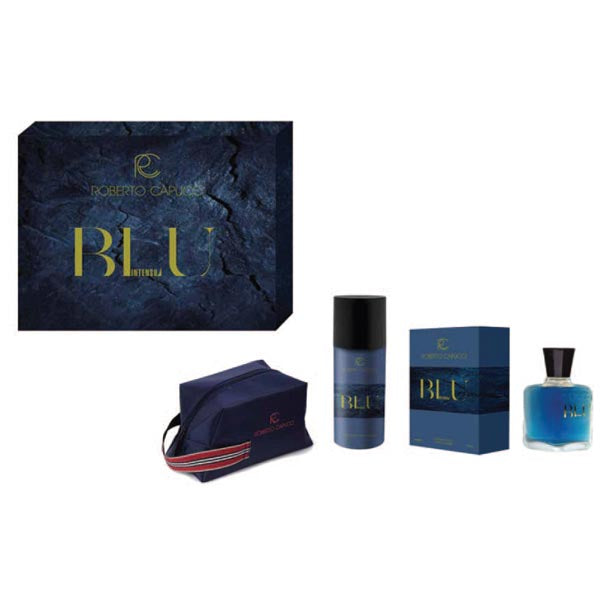 CAPUCCI BLU COFANETTO AFTER SHAVE 100 ML + BORSELLO - Tre Pi Profumerie
