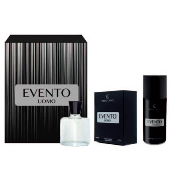 CAPUCCI EVENTO COFANETTO EDT 100 ML + DEODORANTE - Tre Pi Profumerie