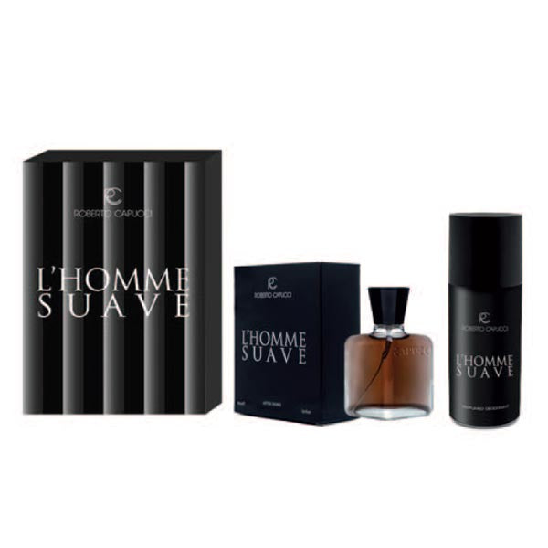 CAPUCCI SUAVE COFANETTOAFTER SHAVE 100 ML + DEODORANTE - Tre Pi Profumerie