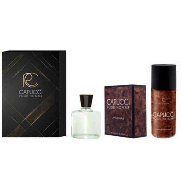 CAPUCCI UOMO COFANETTO AFTER SHAVE 100 ML + DEODORANTE - Tre Pi Profumerie