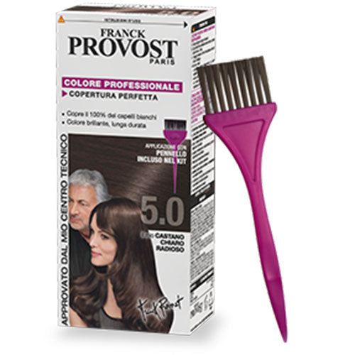 FRANCK PROVOST COLORAZIONE PERMANENTE CASTANO CHIARO RADIOSO 5,0 - Tre Pi Profumerie