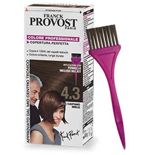 FRANCK PROVOST COLORAZIONE PERMANENTE CASTANO MIELE 4,3 - Tre Pi Profumerie