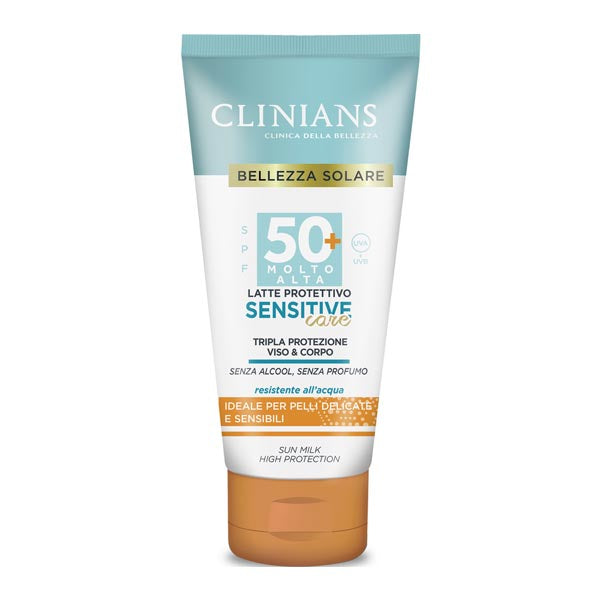 CLINIANS SOLARE LATTE PROTETTIVO SENSITIVE T PROTEZIONE 50+ - Tre Pi Profumerie