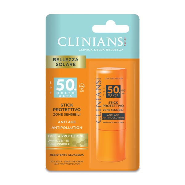CLINIANS SOLARE STICK ANTI-AGE ANTIPOLLUTION SPF50+ - Tre Pi Profumerie