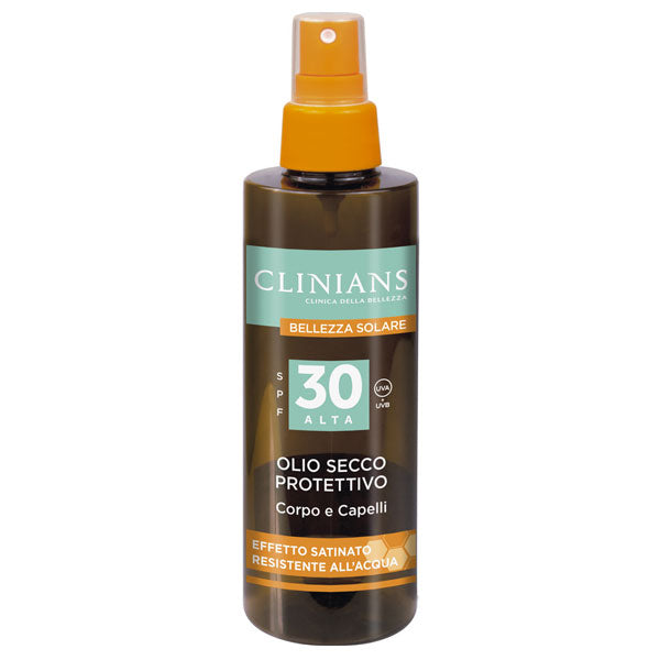 CLINIANS SUN OLIO SECCOPROT CORPO E CAPELLI SPF30 - Tre Pi Profumerie