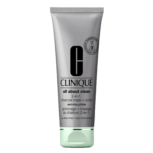 CLINIQUE ALL ABOUT CLEAN SCRUB + MASCHERA AL CARBONE 100 ML
