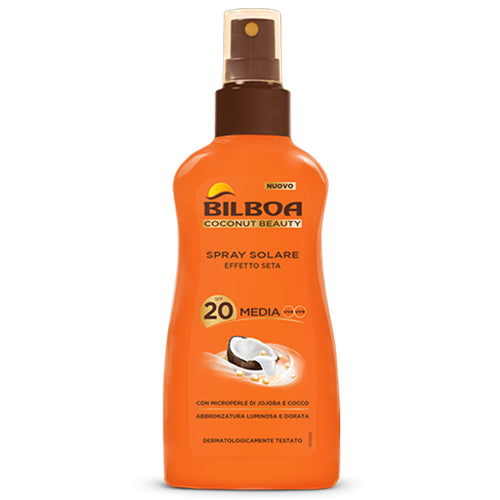 BILBOA COCONUT BEAUTY SPRAY SOLARE SPF 20 200 ML - Tre Pi Profumerie