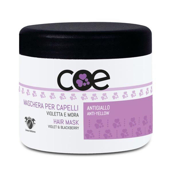 COE MASCHERA CAPELLI VIOLETTA E MORA ANTIGIALLO 500 ML - Tre Pi Profumerie