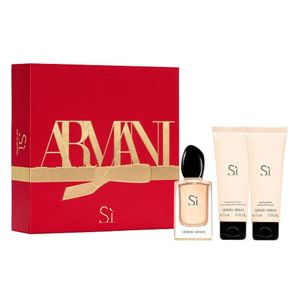 ARMANI SI COFANETTO EDP50 ML + SHOWER GEL 75 ML +B LOTION 75 - Tre Pi Profumerie