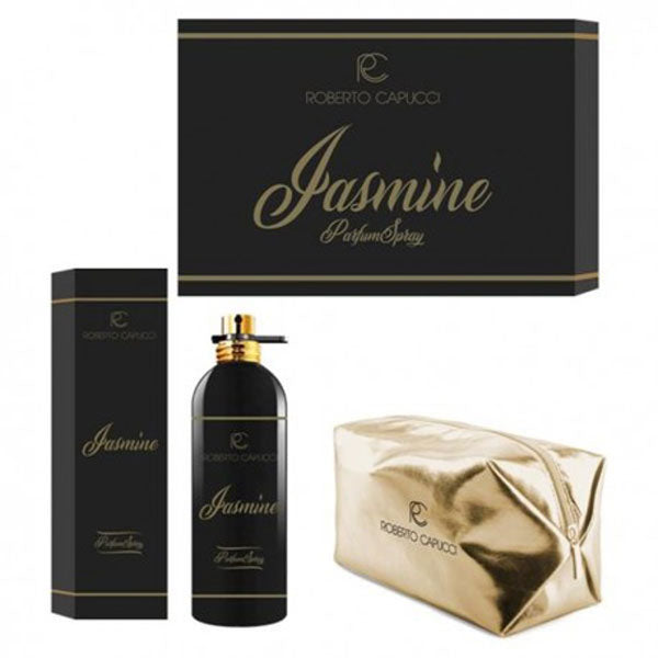 CAPUCCI JASMIN POUR FEMME COFANETTO PARFUM SPRAY 100 ML + POCHET - Tre Pi Profumerie