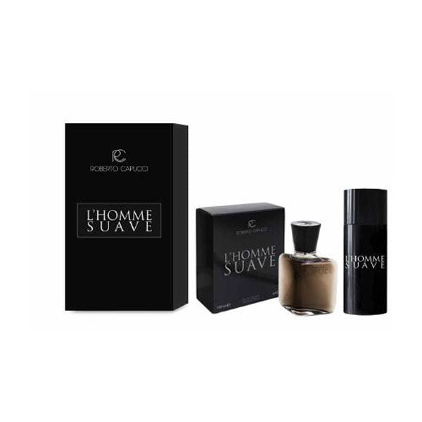 CAPUCCI L'HOMME SUAVE COFANETTO EDT 100 ML + DEODORANTE 150 ML - Tre Pi Profumerie