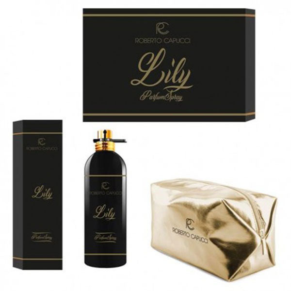 CAPUCCI LILY POUR FEMMECOFANETTO PARFUM SPRAY 100 ML + POCHET - Tre Pi Profumerie