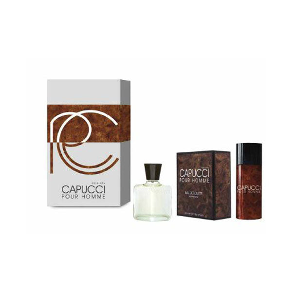 CAPUCCI POUR HOMME COFANETTO EDT 100 ML + DEODORANTE 150 ML - Tre Pi Profumerie