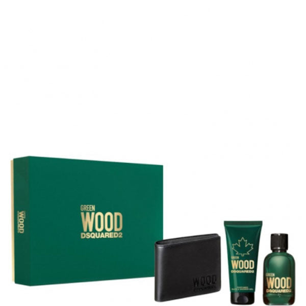 DSQUARED2 GREEN WOOD POUR HOMME COFANETTO EDT 100 ML + SHOWER - Tre Pi Profumerie