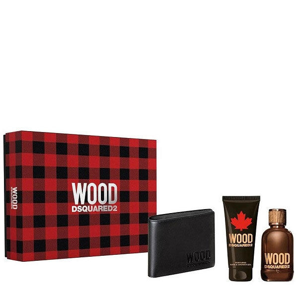 DSQUARED2 WOOD POUR HOMME COFANETTO EDT 100 ML + SHOWER GEL 100 - Tre Pi Profumerie