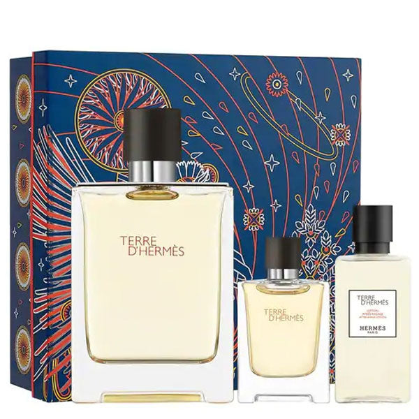 HERMES TERRE D'HERMES COFANETTO EDT 100 + EDT 12.5 + DOPOBARBA - Tre Pi Profumerie