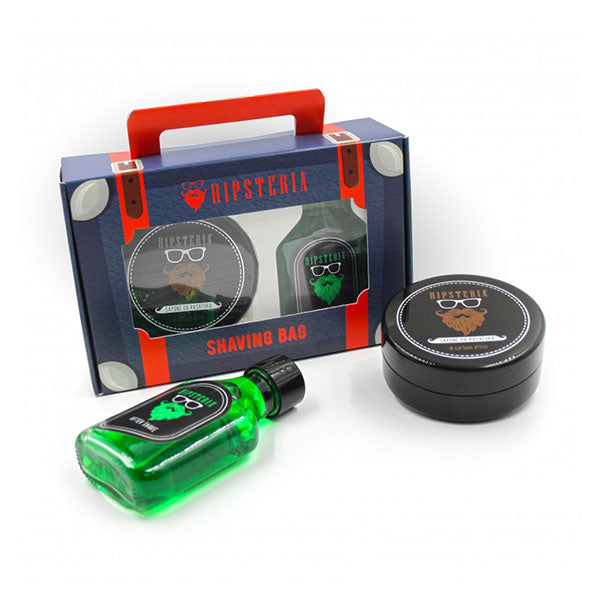 HIPSTERIA COFANETTO SHAVING BAG SAPONE 100 + AFTER SHAVE 100 - Tre Pi Profumerie